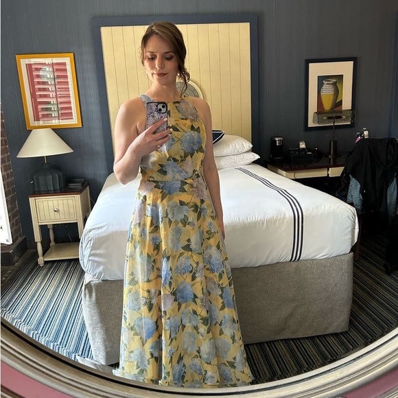 SACHIN & BABI Kate Floral Print Sleeveless Gown 10 - Picture 3 of 11